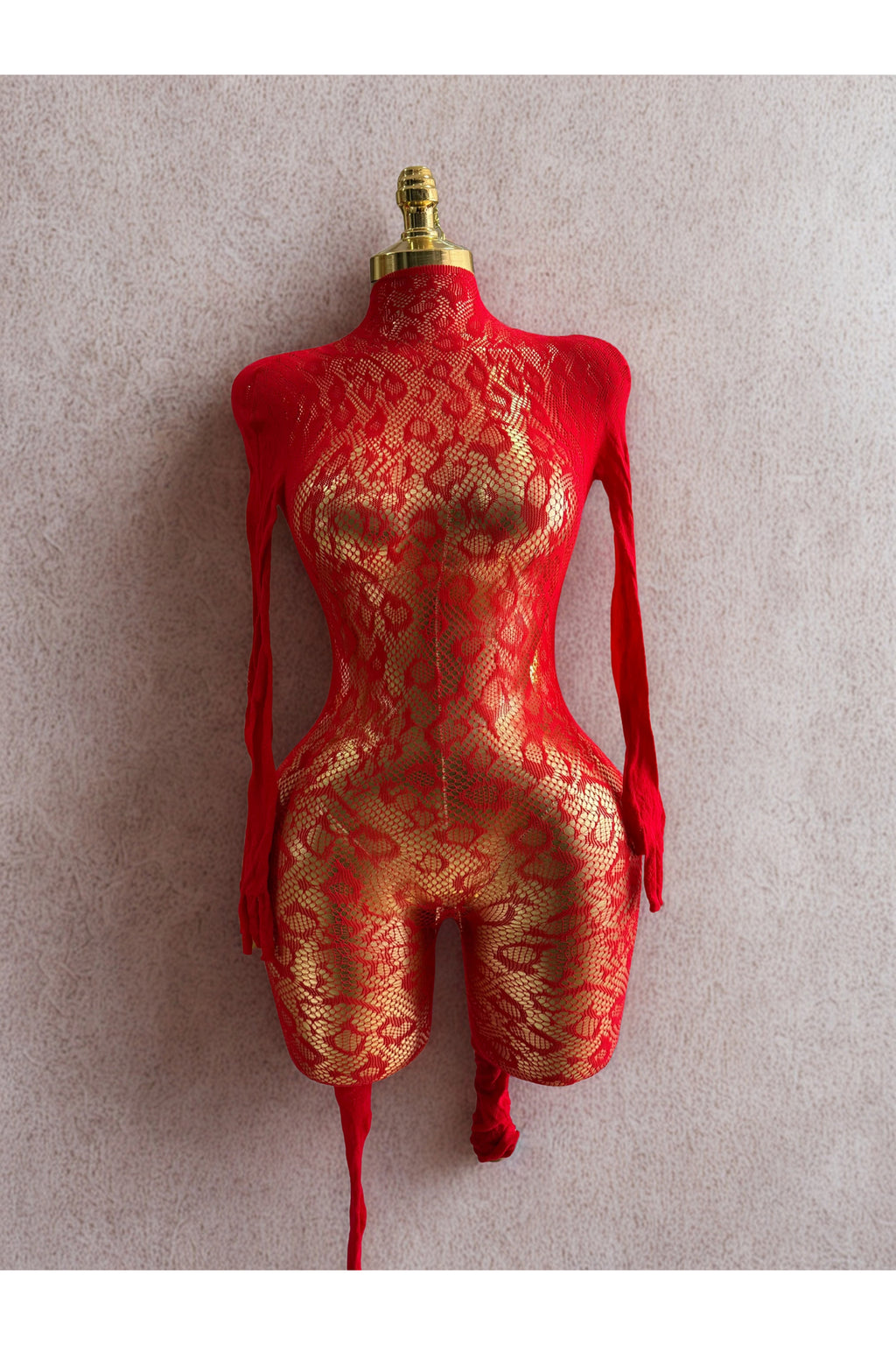 Leopar Desenli File Vücut Çorabı Uzun Kollu Fantazi İç Giyim Bodystocking